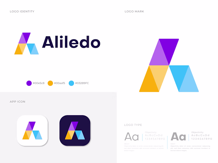 A letter logo design 