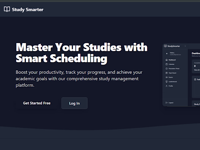Smart Study Scheduler Development