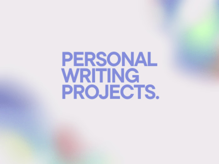Personal Writing Projects | Laura Haley