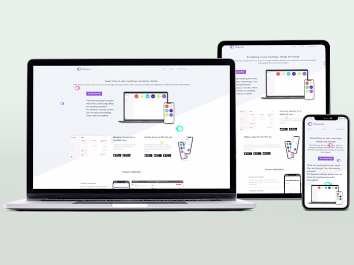 Landingpage for SaaS Company