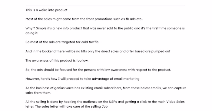 Email and Ad Campaign for New Info Product Launch