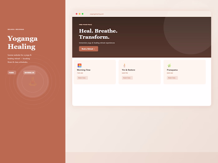 Yoganga Healing — Wellness Web Design