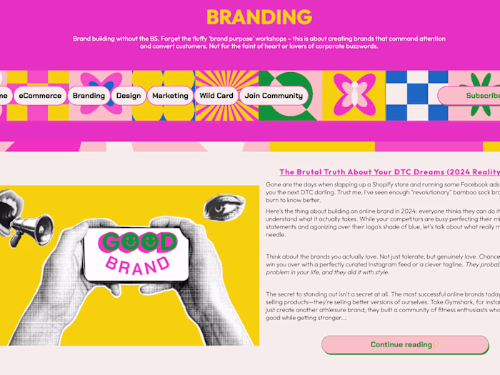 Lemonade Stand Club | Web Design & Branding