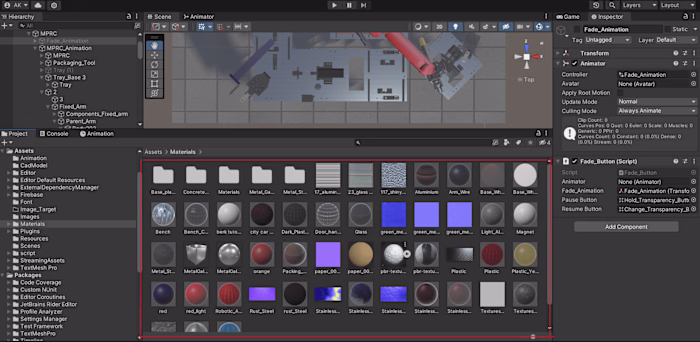 MPRC simulation in AR