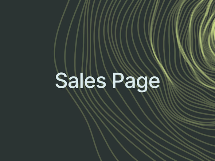 Sales Page Copywriting 
