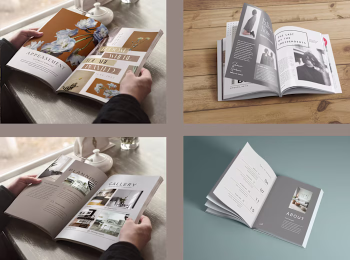 You will get a professional & creative Catalog, Magazine layout 