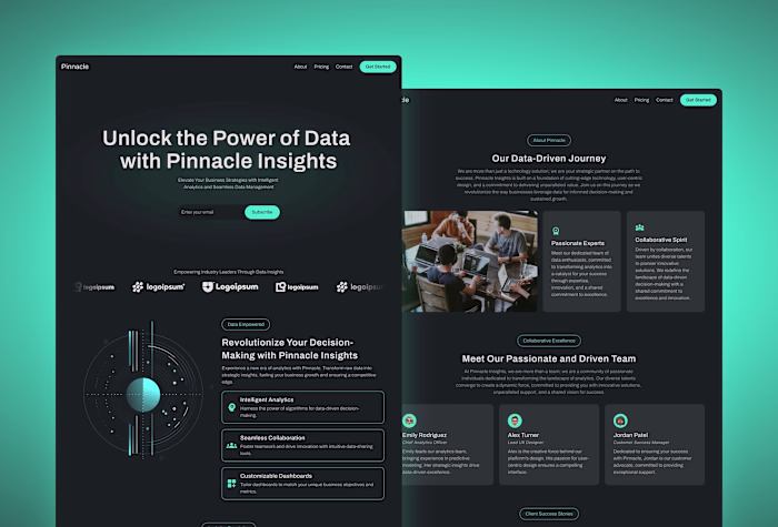 Pinnacle — Framer SaaS Website