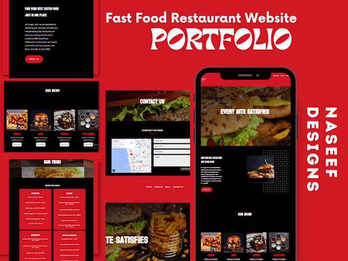 Fast Food Restaurant | WordPress Website
