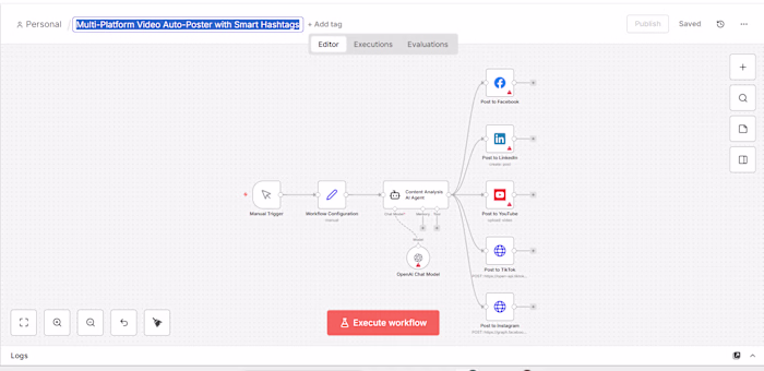 Multi-Platform Video Auto-Poster with Smart