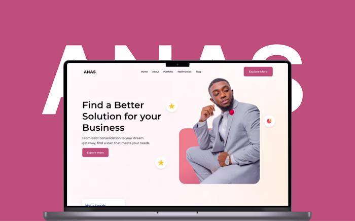 ANAS B2B Website on Behance