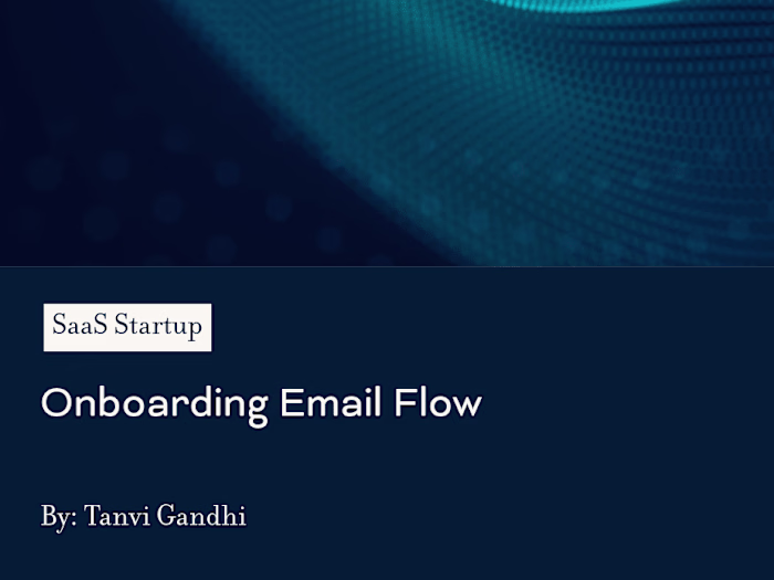 Created Email flow for Sign-up leads