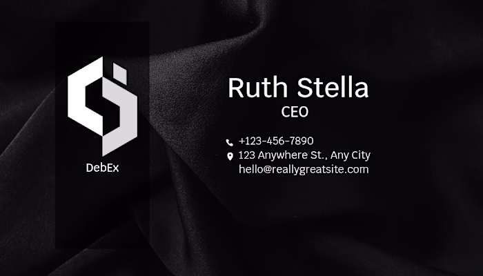 Luxury Black Business Card Concept A dark, premium-style bus...