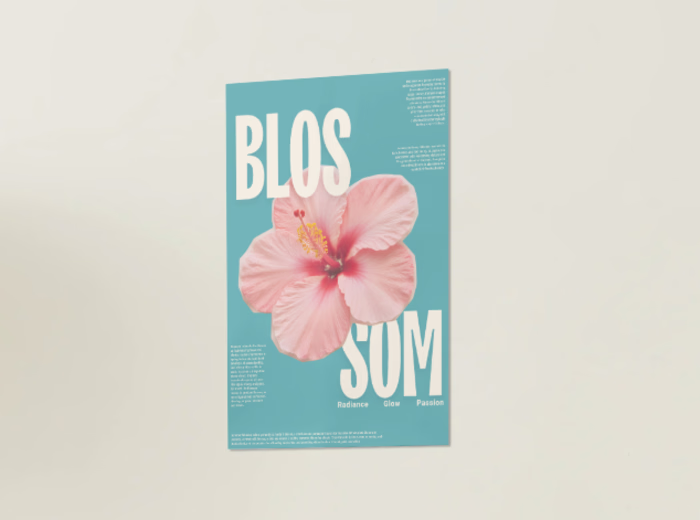 Designed modern, minimal posters focused