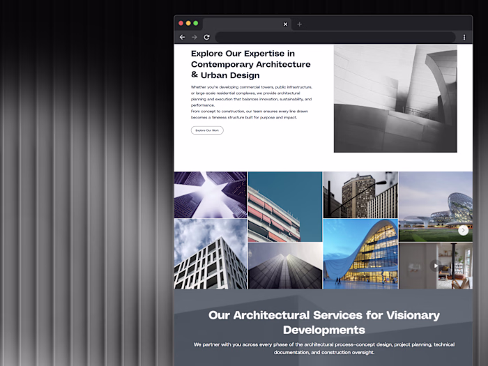 Creating template for a Business website with a minimal Clea...