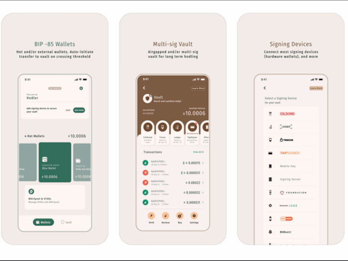 Bitcoin wallet for transferring, sending, and receiving Bitcoin 