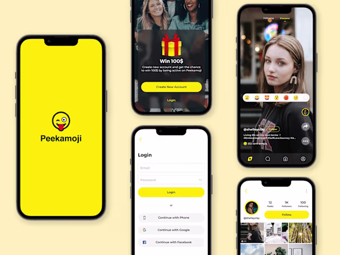 App Design for Pitchdeck and initial development