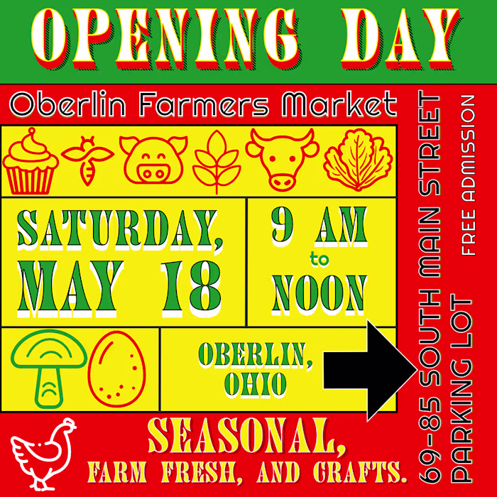 Print Design Showcase for Small Community Events  Farmers Market