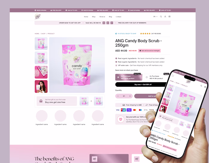 ANG We Care Landing Page Figma Design and Implementation