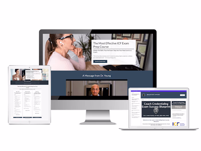 Full Kajabi Funnel & Course Build for ICF Pre-Certification