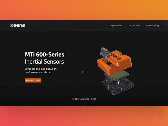 Improving brand image with an immersive landing page | Movella