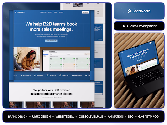 LeadNorth: Bold Digital Presence for a B2B Sales Agency