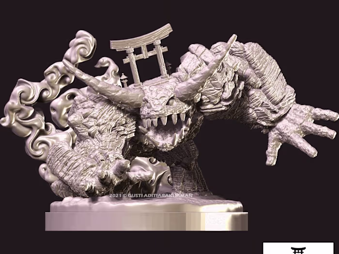 Proof of concept 3D Print Miniature Creature : Aruki Seki