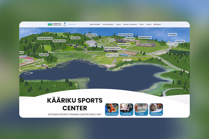 Kaariku Sports Center 3D Web Experience