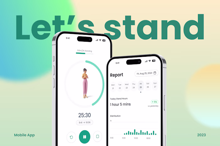 Let's Stand - Mobile App Design 