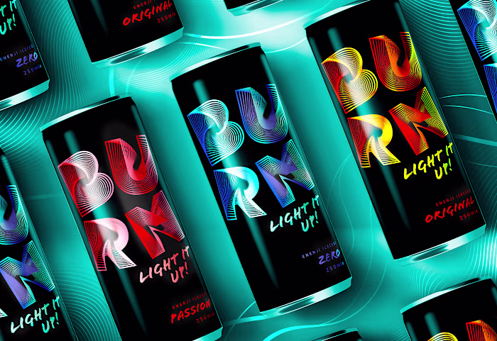 Burn Energy Drink Rebranding :: Behance