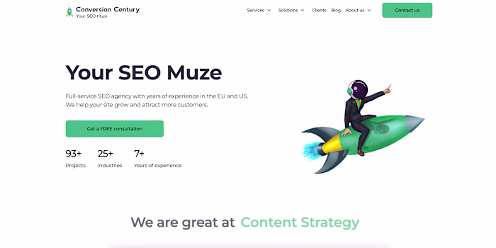 SEO Agency: Web design and development with Webflow and Figma