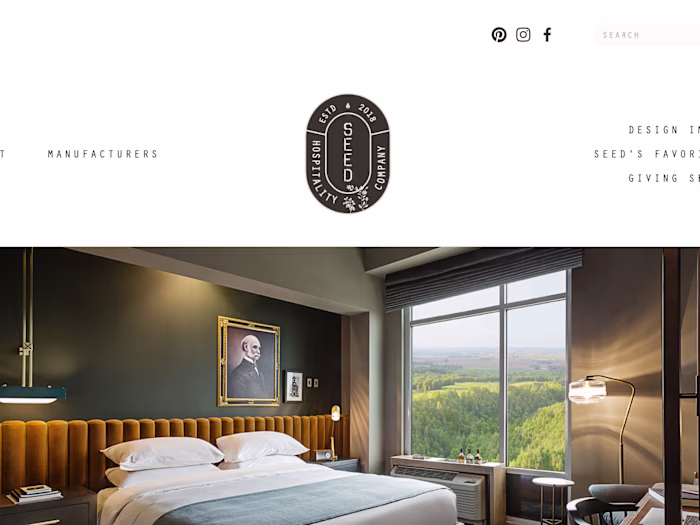Seed Hospitality Company Website Design