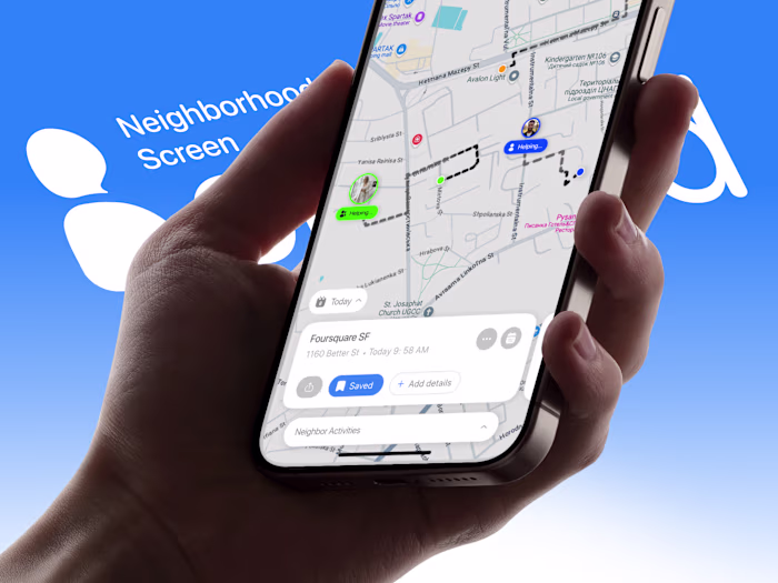 Imagine a virtual neighborhood is