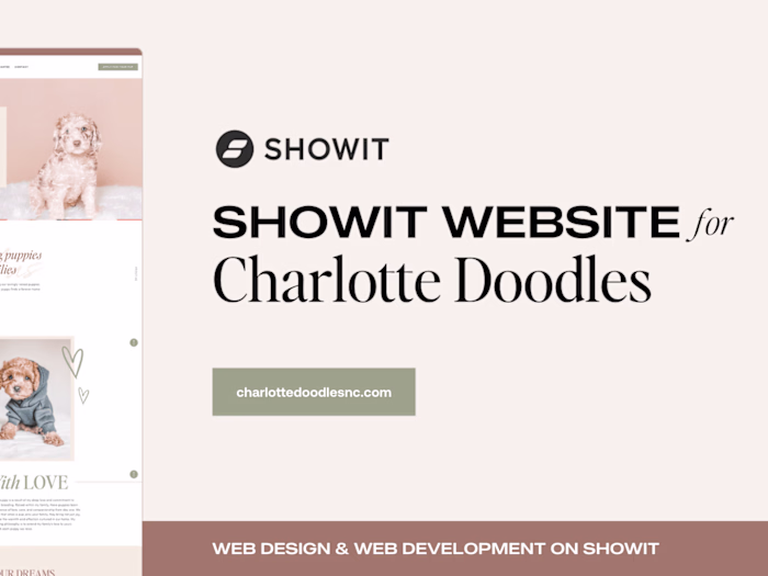 Feminine Showit Website Design | Charlotte Doodles