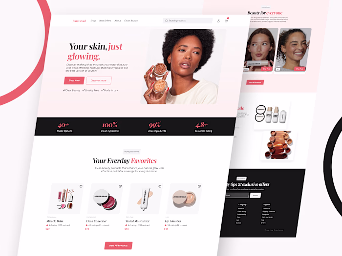 Jones Road - Website Ui Ux Design