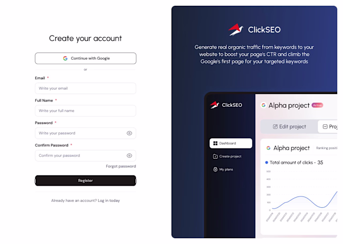  Platform for boosting SEO UX Design | Web Design | SaaS | Figma