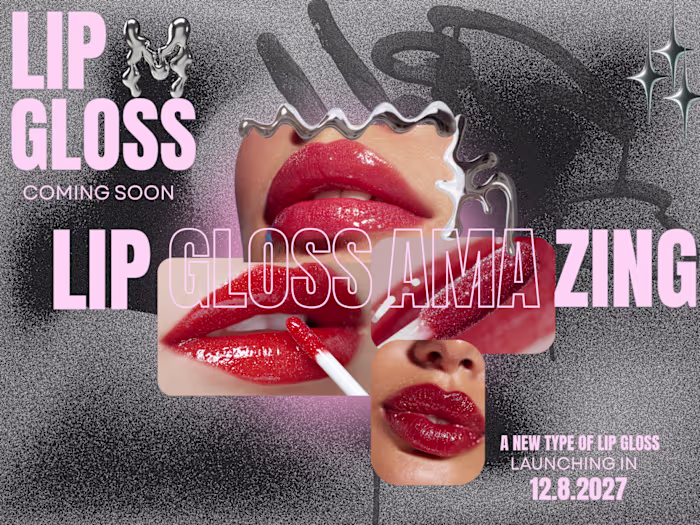 This is a great and innovative lip gloss ad design. I'd like...