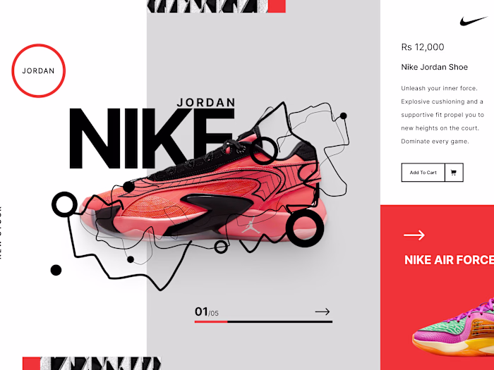 Nike Shoe Landing Page