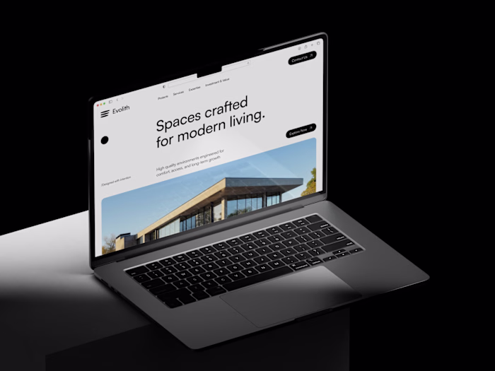 Introduce brand design for Evolith. A real estate developer ...