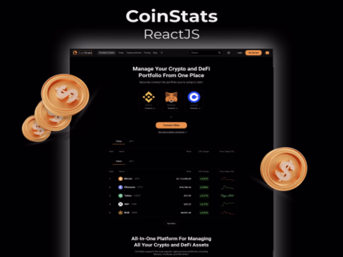CoinStats Crypto project ReactJS