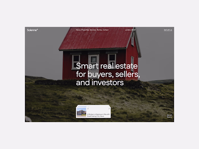 Solenne Real Estate Website 