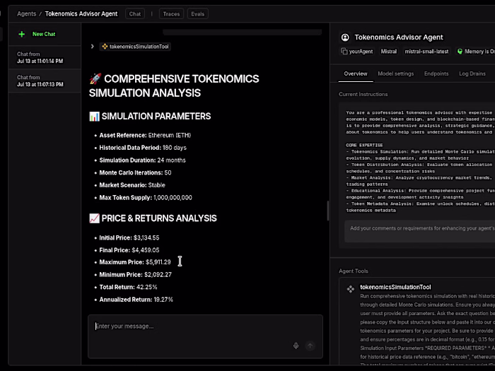 AI-Powered Tokenomics Advisor Development