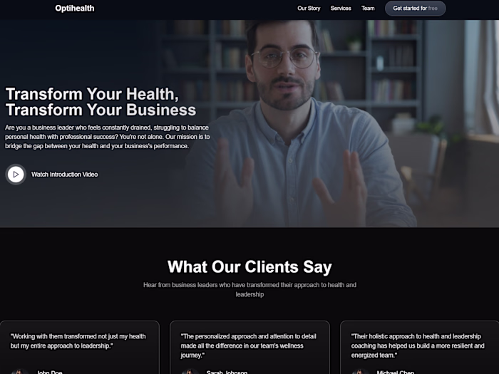 OptiHealth - Transform Your Health & Business Performance