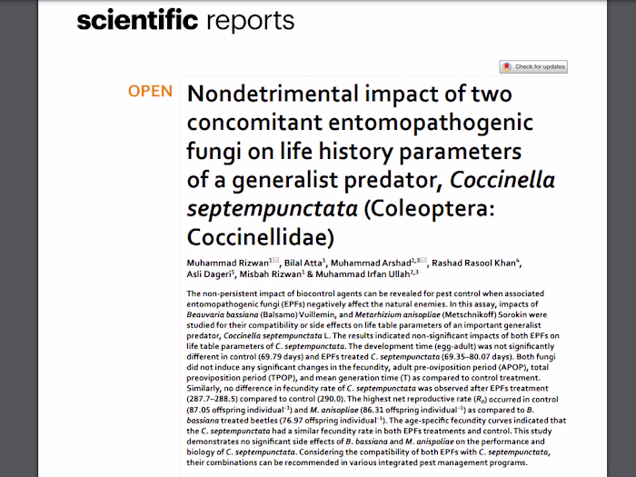 Academic Article Published in Scientific Reports