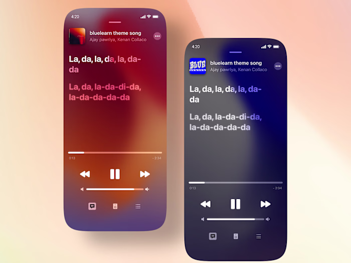 Apple Music app - Figma