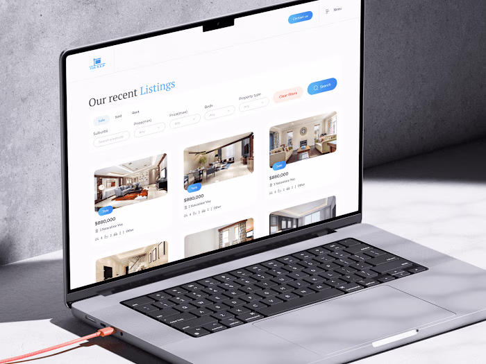 Real Estate Website Ui Design
