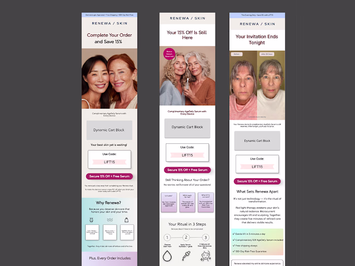 Figma emai design for ecommerce brand