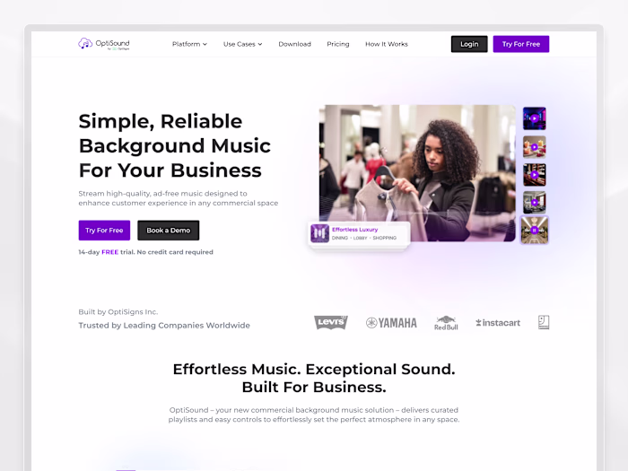 Optisound Framer Website