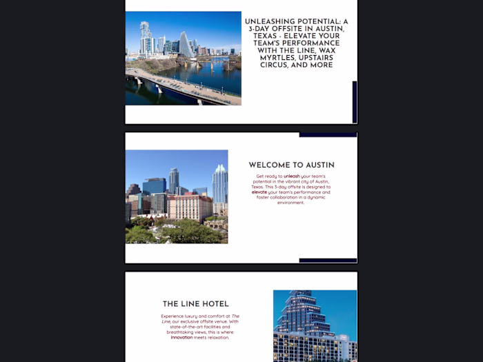 Presentation for Austin Off-site 