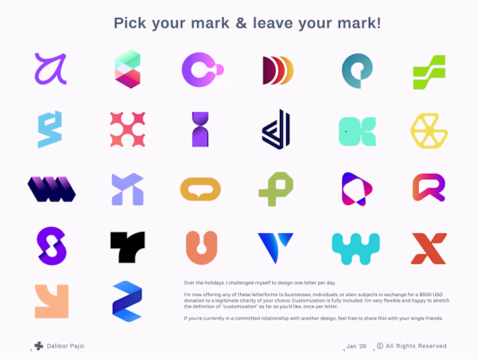 Pick your mark & leave your mark! Over the holidays, I chall...