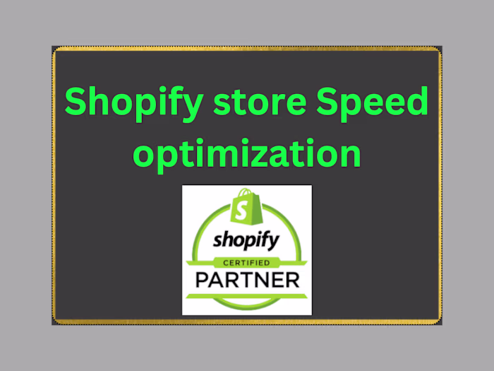 Shopify store speed optimization